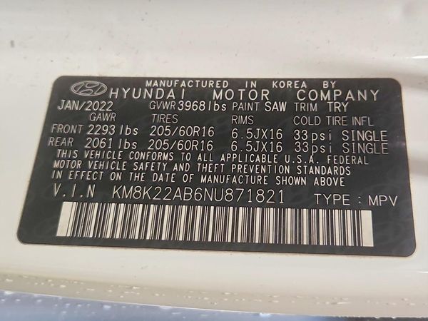2022 HYUNDAI KONA
