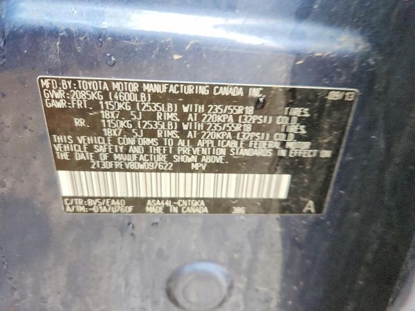 2013 TOYOTA RAV4 High