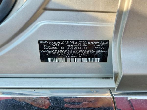 2015 HYUNDAI SONATA