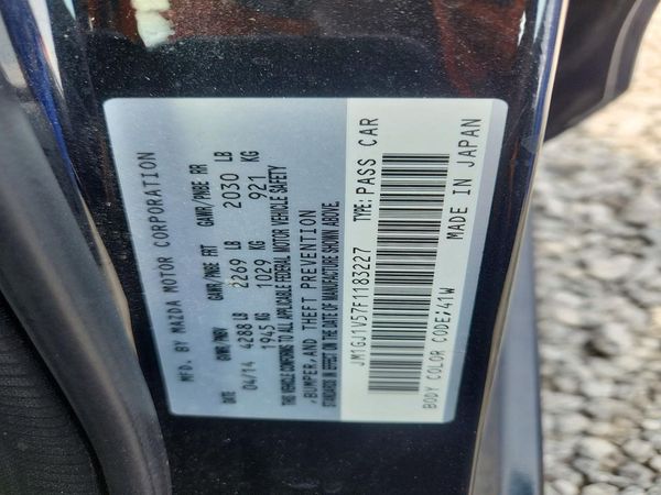 2015 MAZDA 6 Touring/GS