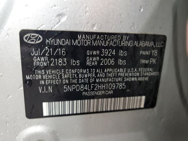 2017 HYUNDAI ELANTRA
