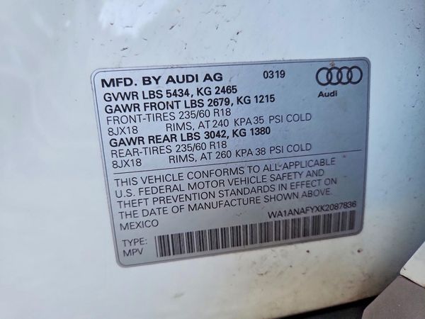 2019 AUDI Q5 quattro Premium