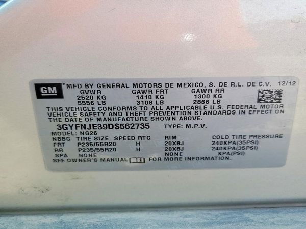 2013 CADILLAC SRX Premium