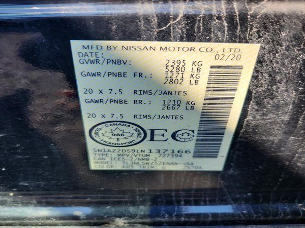 2020 NISSAN MURANO Platinum