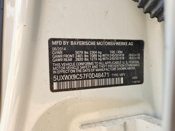 2015 BMW X3 xDrive28i