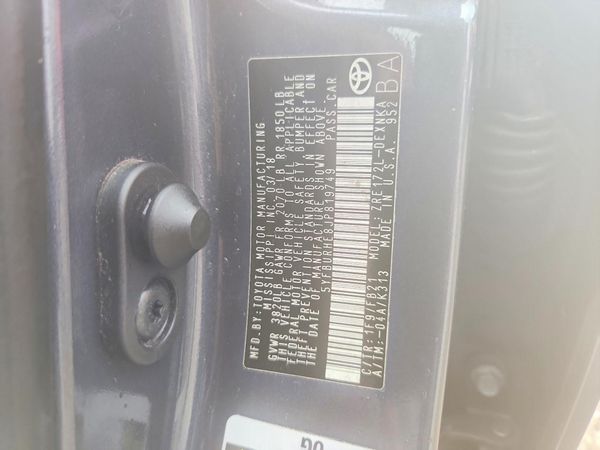 2018 TOYOTA COROLLA L/LE/SE/XLE/XSE — VINS