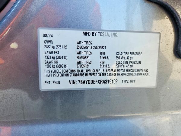 2024 TESLA MODEL Y