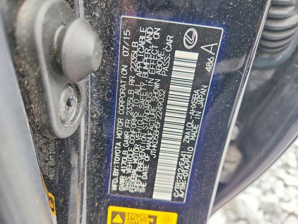 2015 LEXUS CT 200h