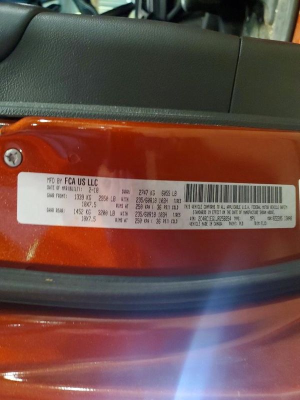 2018 CHRYSLER PACIFICA Touring L Plus