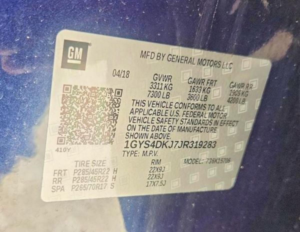 2018 CADILLAC ESCALADE Platinum