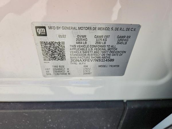 2022 CHEVROLET EQUINOX LS (1FL)
