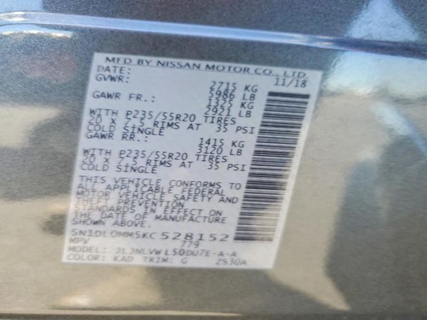 2019 INFINITI QX60