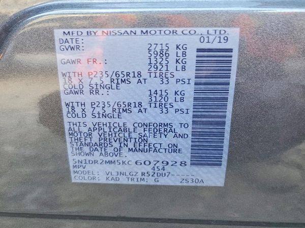 2019 NISSAN PATHFINDER