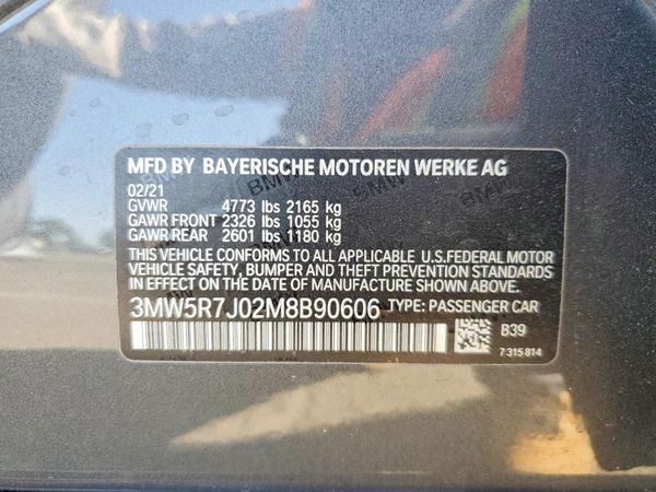 2021 BMW 330XI xDrive