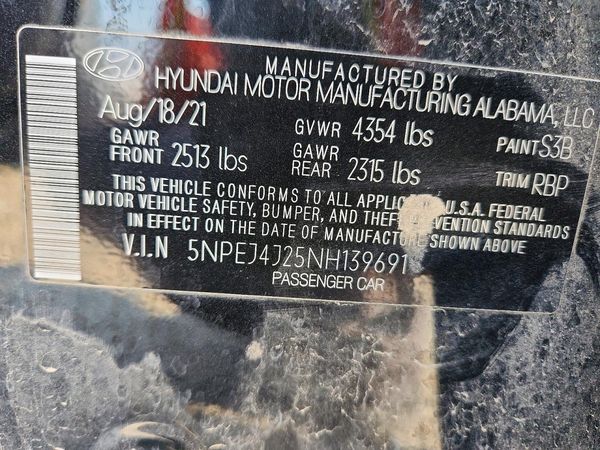 2022 HYUNDAI SONATA