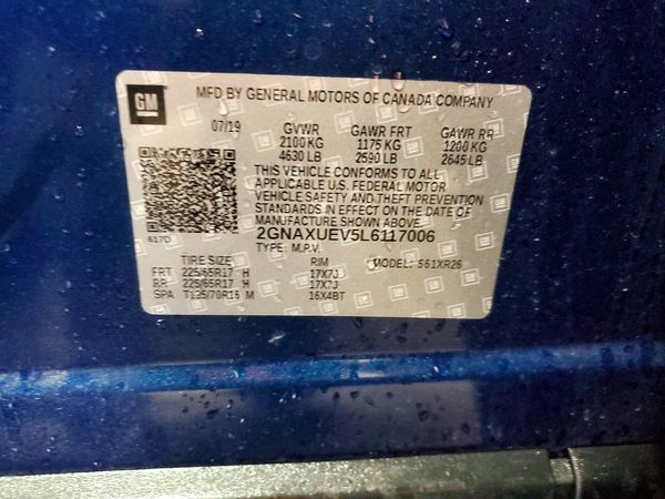 2020 CHEVROLET EQUINOX LT (1LT)