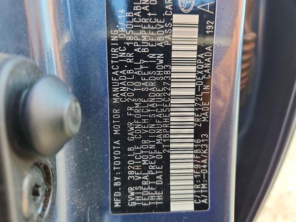 2014 TOYOTA COROLLA ECO/ECO PLUS
