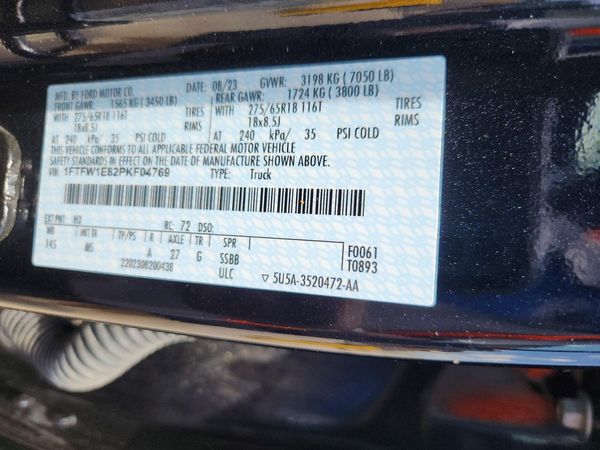 2023 FORD F150