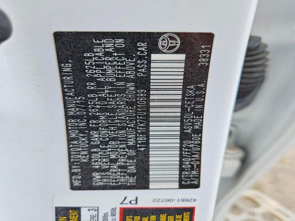2015 TOYOTA CAMRY