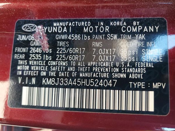 2017 HYUNDAI TUCSON