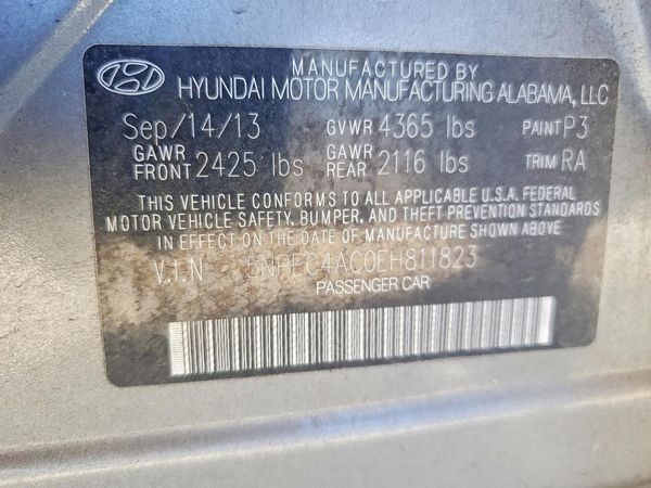 2014 HYUNDAI SONATA
