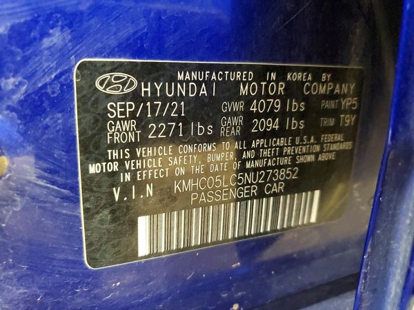 2022 HYUNDAI IONIQ
