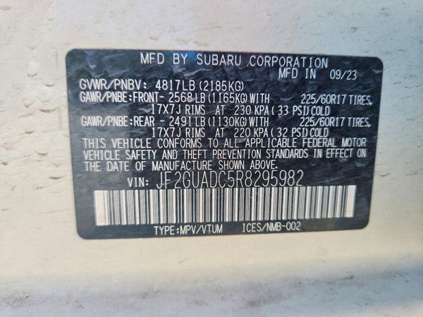 2024 SUBARU CROSSTREK