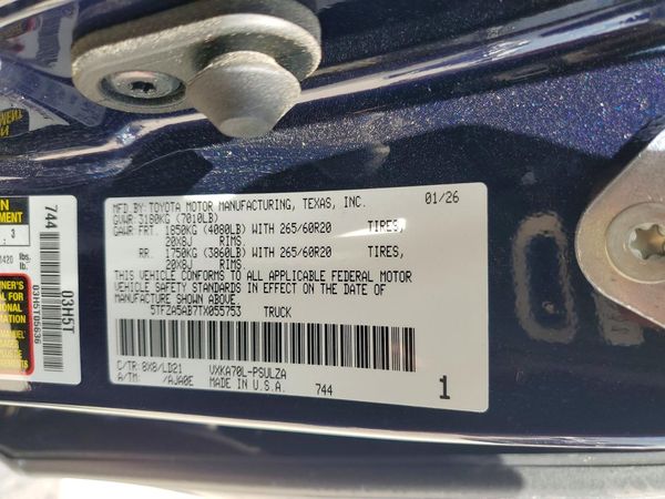 2026 TOYOTA TUNDRA Limited Appearance
