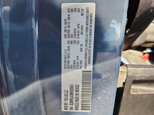 2021 RAM PROMASTER 3500 — VINS