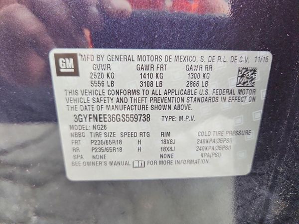 2016 CADILLAC SRX Luxury
