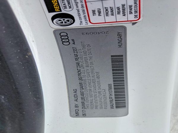 2017 AUDI A3 quattro Premium Plus