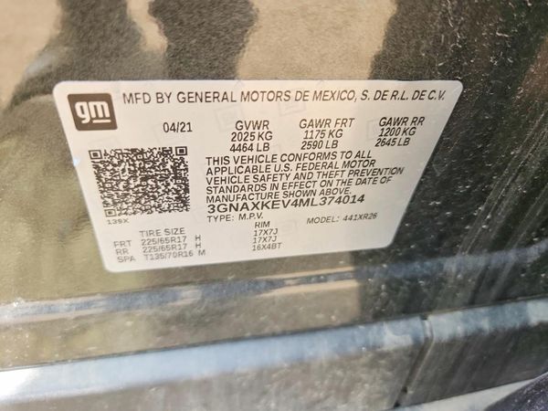 2021 CHEVROLET EQUINOX LT (1LT)