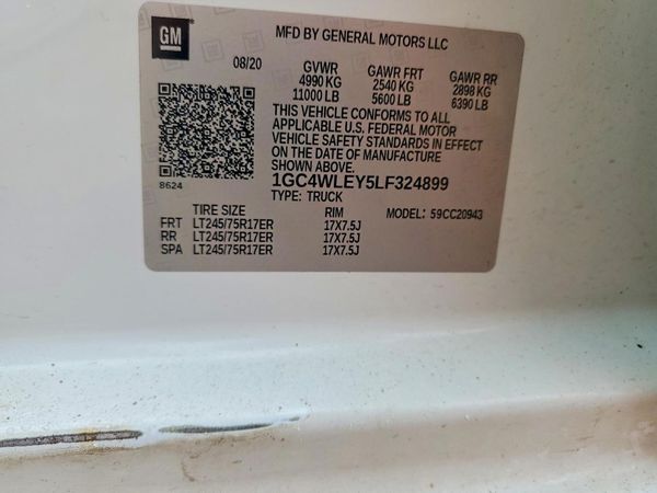 2020 CHEVROLET SILVERADO Work Truck
