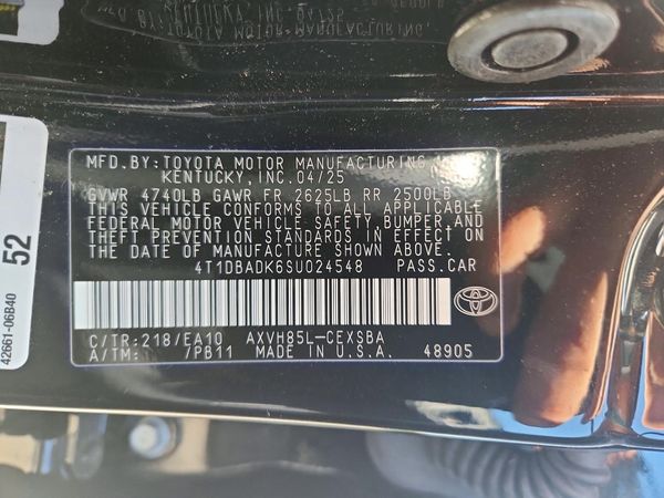 2025 TOYOTA CAMRY