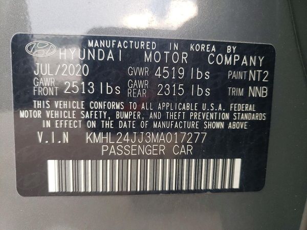 2021 HYUNDAI SONATA HYBRID Blue