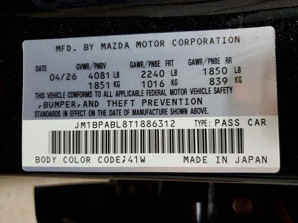 2026 MAZDA 3 Select Sport