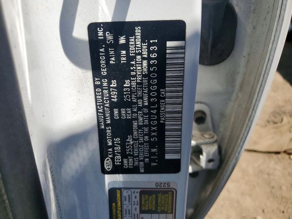 2016 KIA OPTIMA GLS, JSL