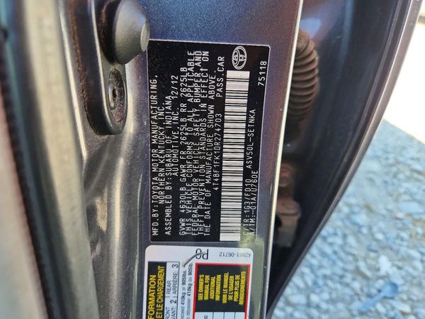 2013 TOYOTA CAMRY