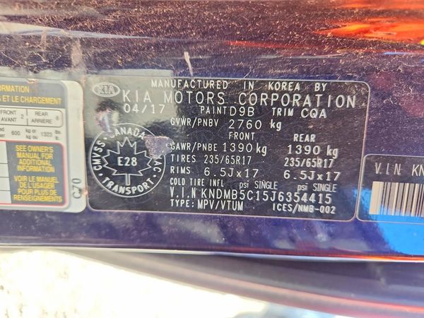 2018 KIA SEDONA LX