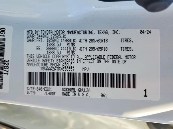 2024 TOYOTA SEQUOIA