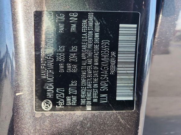 2021 HYUNDAI ELANTRA SEL w/ Convenience Pkg