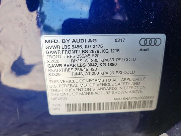 2018 AUDI Q5 quattro Premium Plus