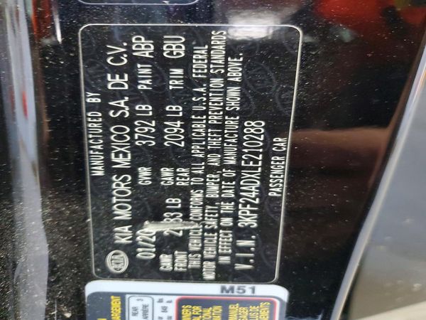 2020 KIA FORTE