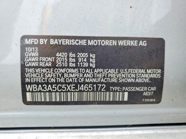 2014 BMW 3 SERIES — VINS