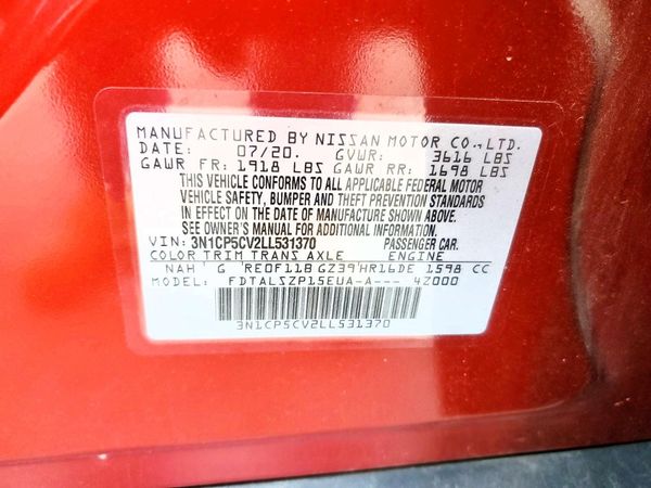2020 NISSAN KICKS