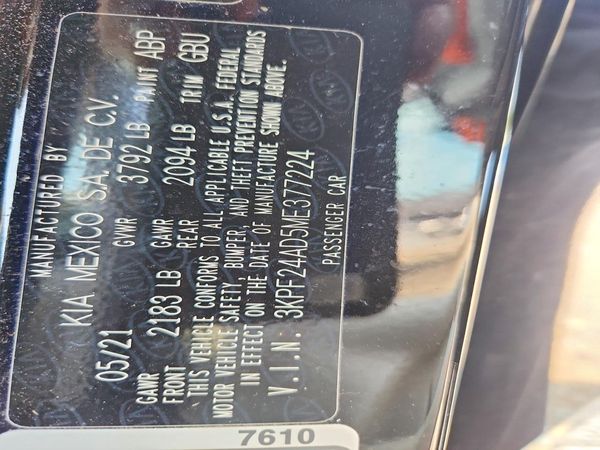 2021 KIA FORTE