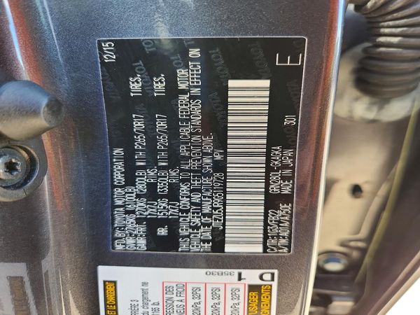 2016 TOYOTA 4RUNNER Base Grade