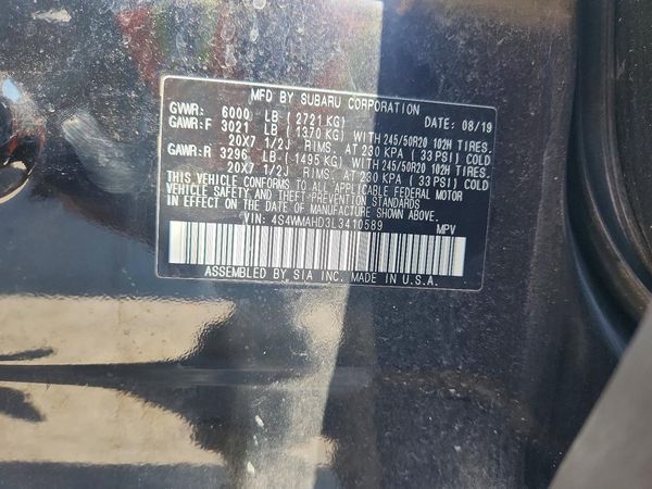 2020 SUBARU ASCENT