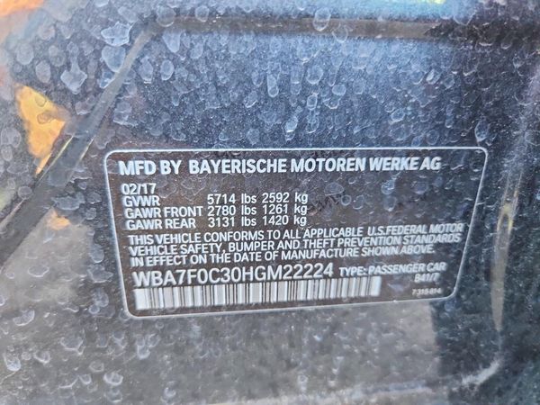 2017 BMW 750