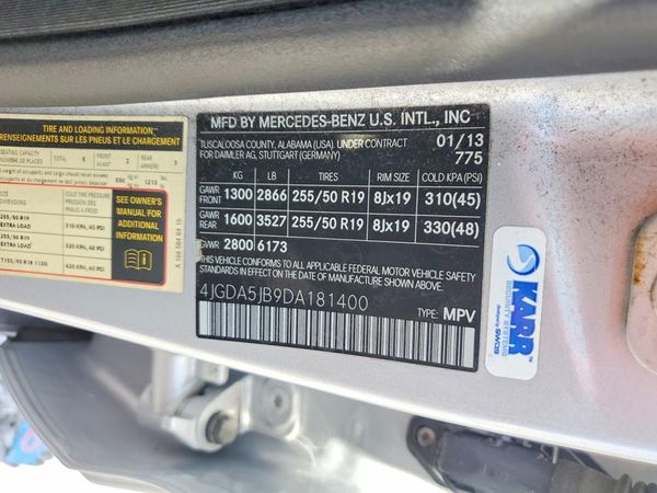2013 MERCEDES-BENZ ML ML350
